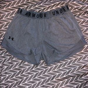 Ladies UA athletic shorts with pockets